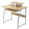 Lorell Computer Desk with Upper Shelf, 23.6" x 35.4" x 35.2", Maple LLR14337 - alternate 1